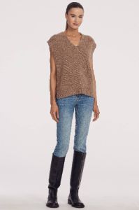 AYLA PULLOVER VEST sold by 360 Cashmere