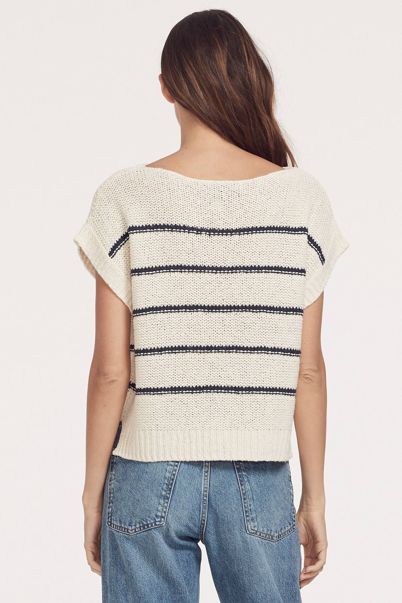 CLARENCE STRIPED CREW sold by 360 Cashmere product image thumbnail 7