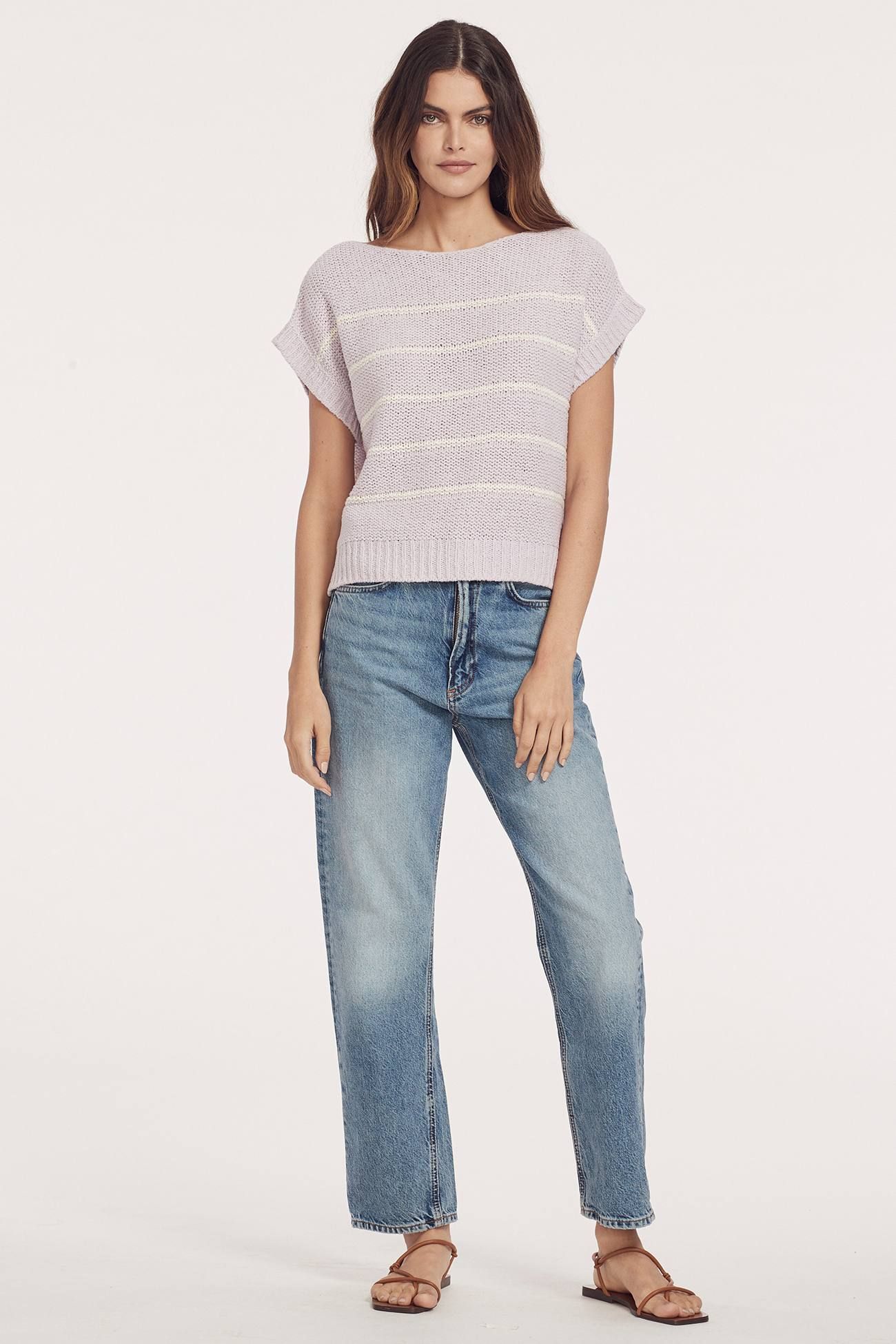 CLARENCE STRIPED CREW sold by 360 Cashmere product image thumbnail 5