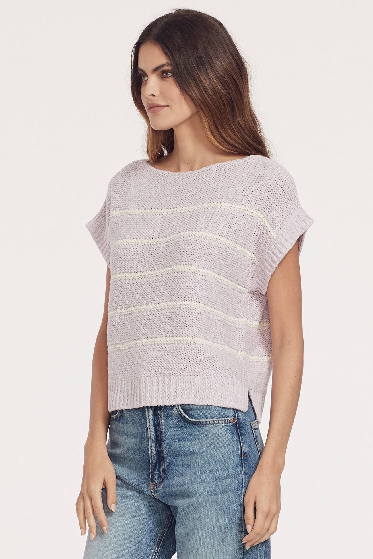 CLARENCE STRIPED CREW sold by 360 Cashmere product image thumbnail 3