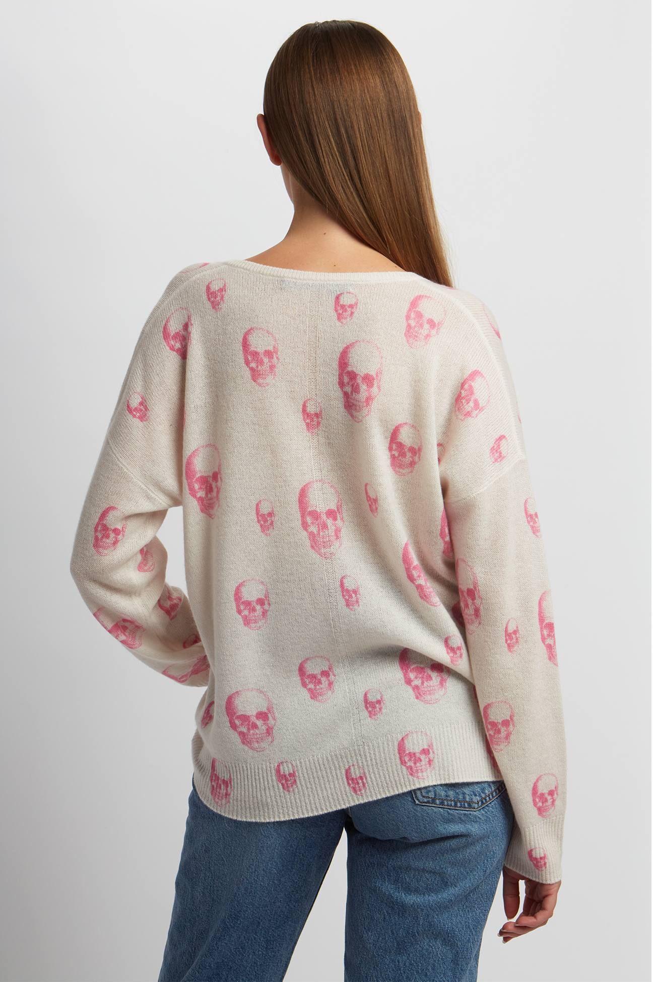 BRIANA SKULL V-NECK sold by 360 Cashmere product image thumbnail 3