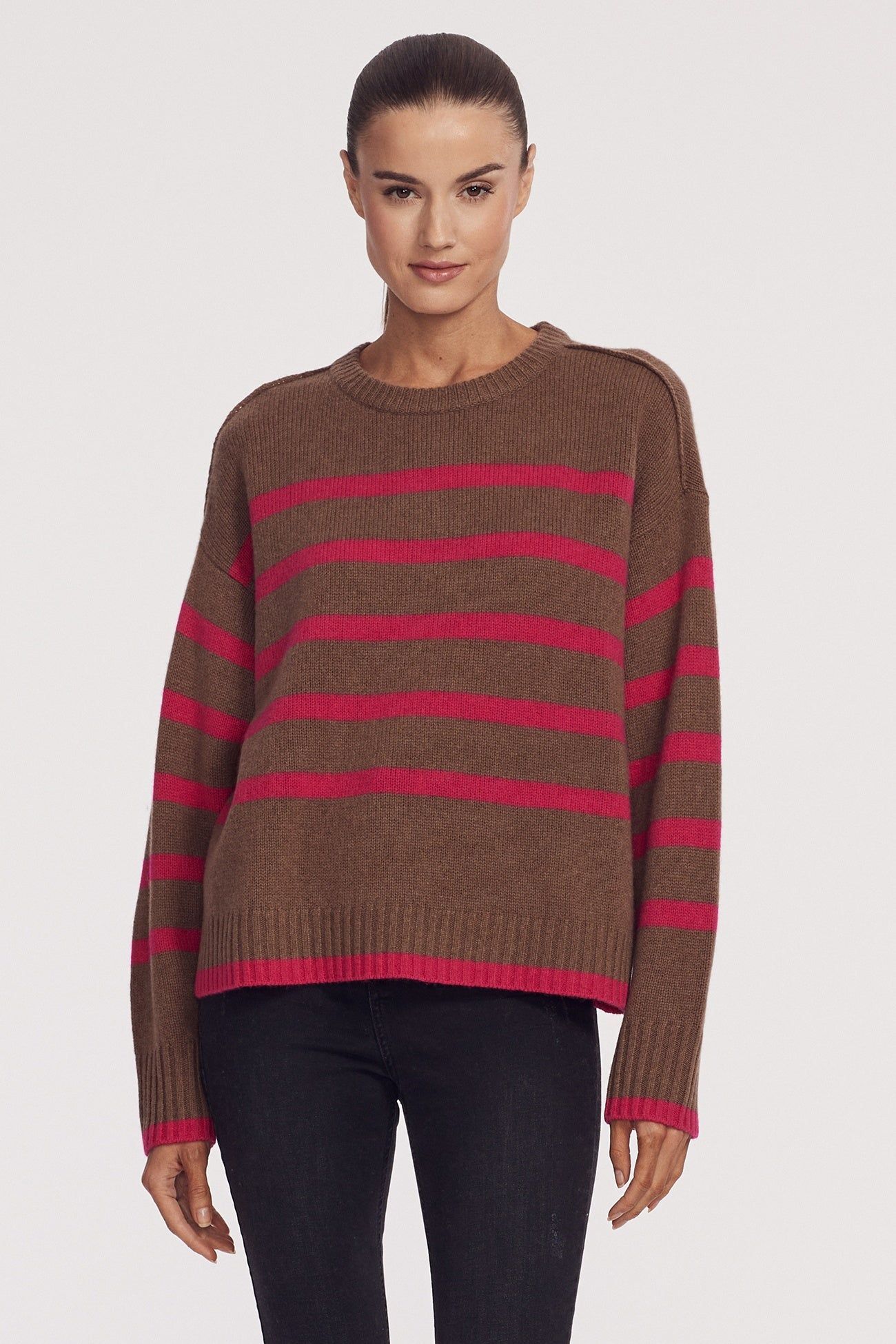PRIYA STRIPED CREW sold by 360 Cashmere product image thumbnail 5