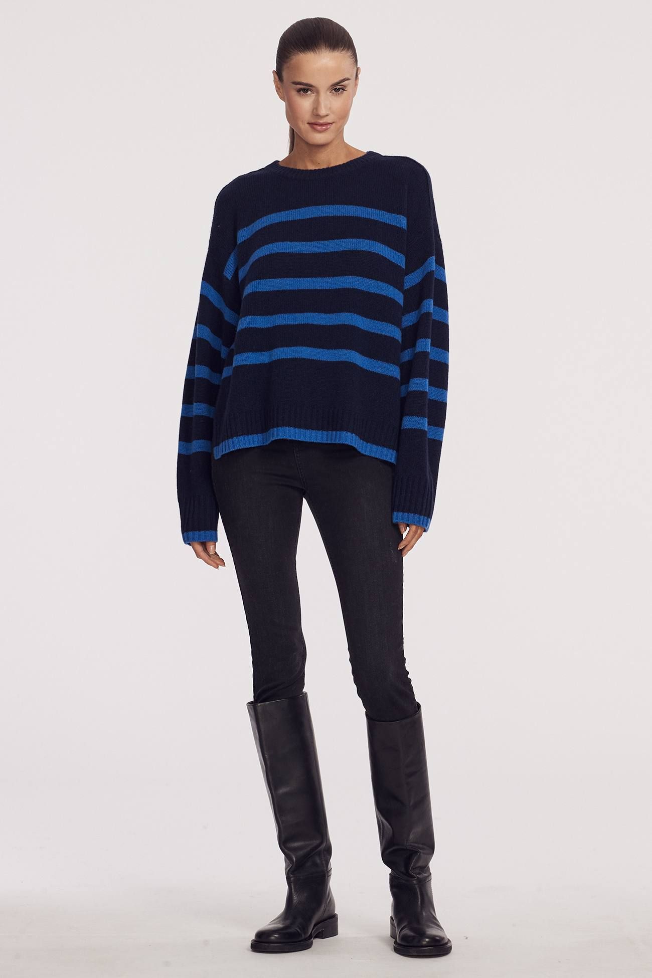 PRIYA STRIPED CREW sold by 360 Cashmere product image thumbnail 4