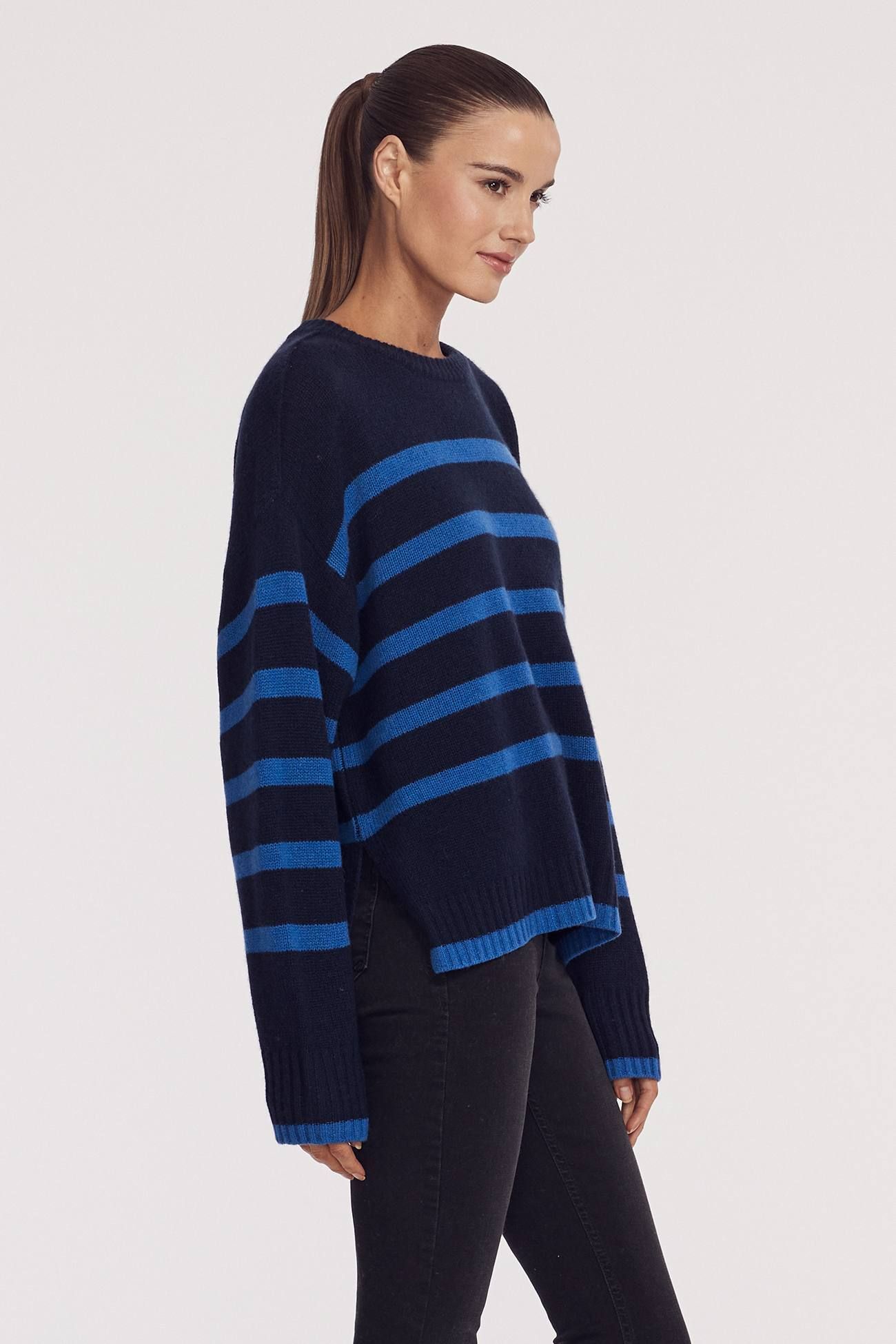 PRIYA STRIPED CREW sold by 360 Cashmere product image thumbnail 2