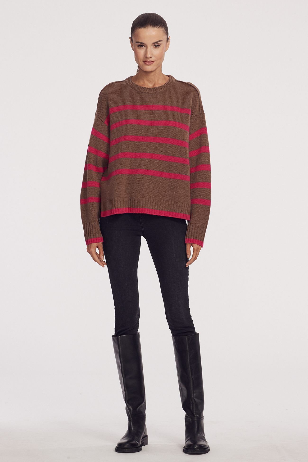 PRIYA STRIPED CREW sold by 360 Cashmere product image thumbnail 8