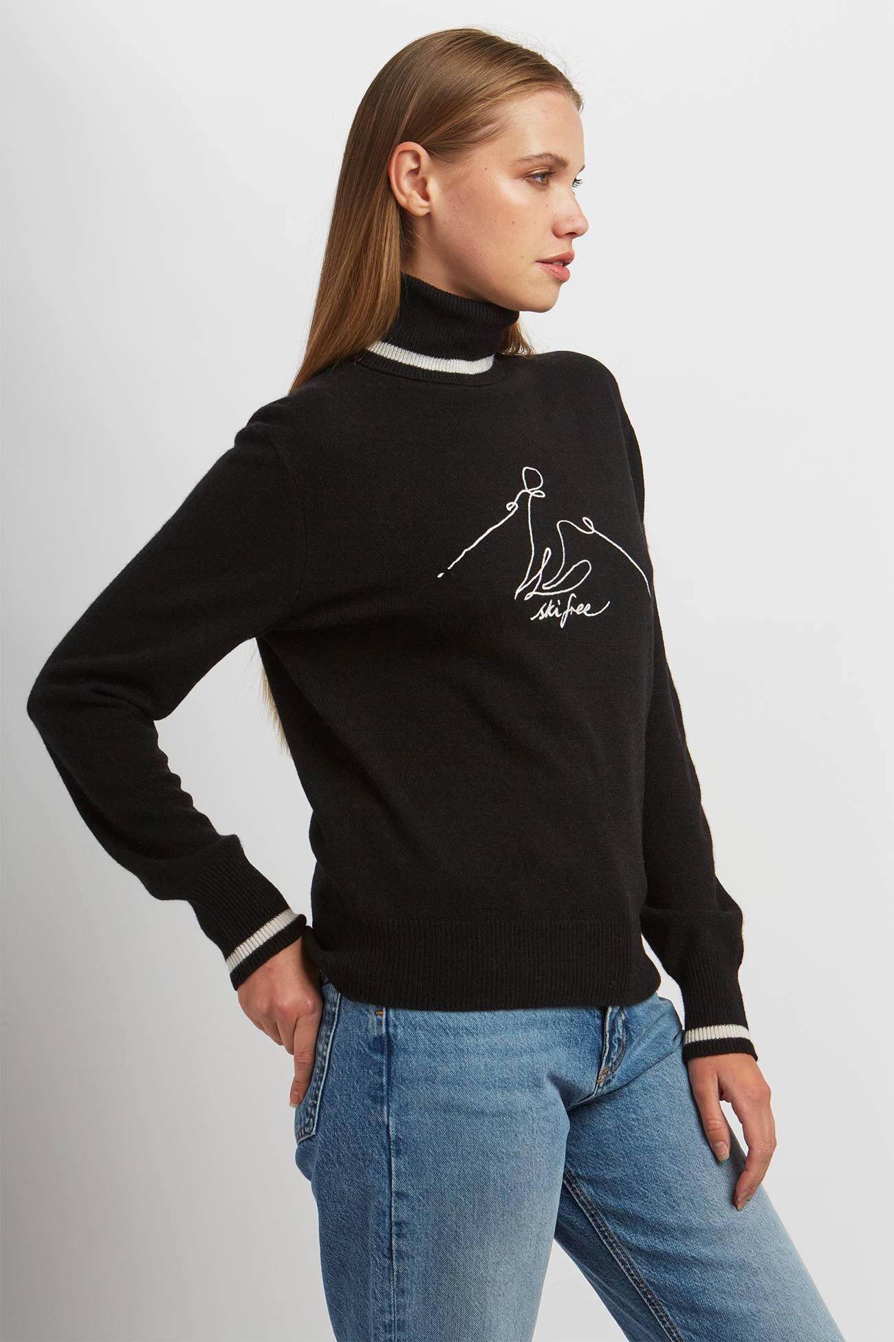 SUMMIT GRAPHIC TURTLENECK sold by 360 Cashmere product image thumbnail 2