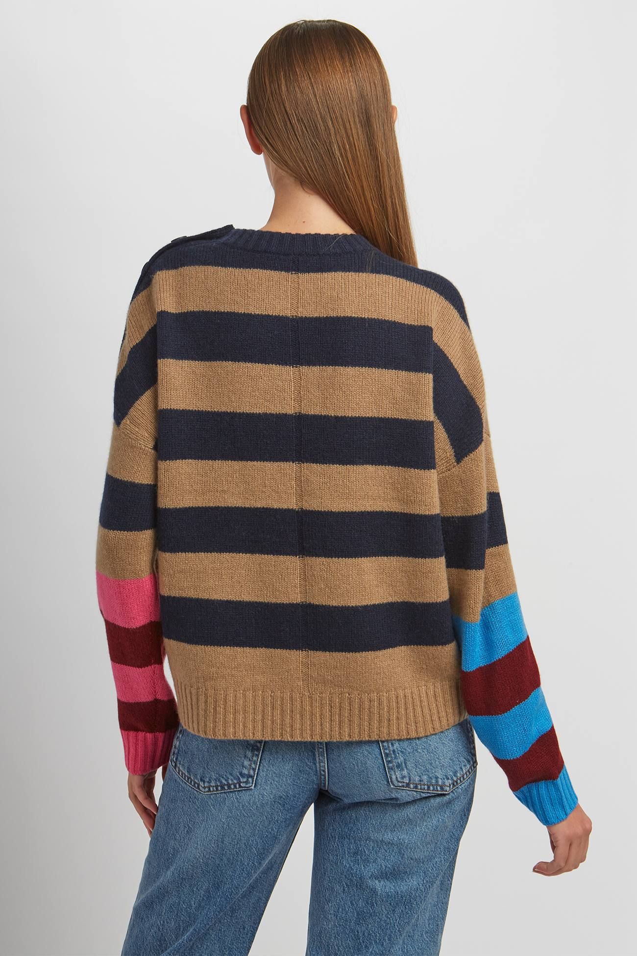 MELISSA STRIPED CREW sold by 360 Cashmere product image thumbnail 7
