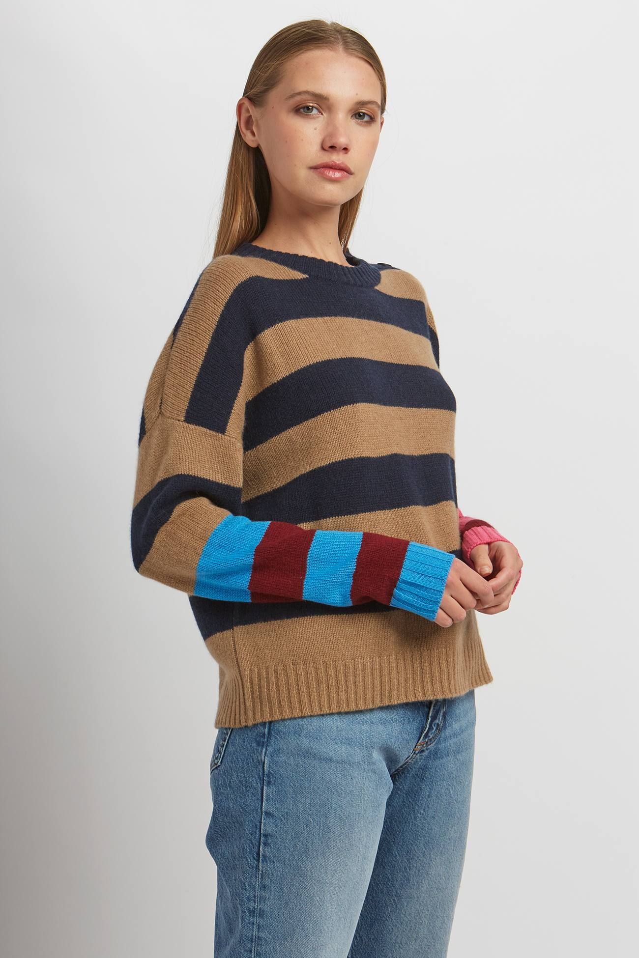 MELISSA STRIPED CREW sold by 360 Cashmere product image thumbnail 6