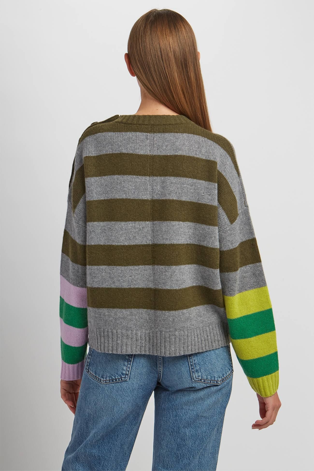 MELISSA STRIPED CREW sold by 360 Cashmere product image thumbnail 3
