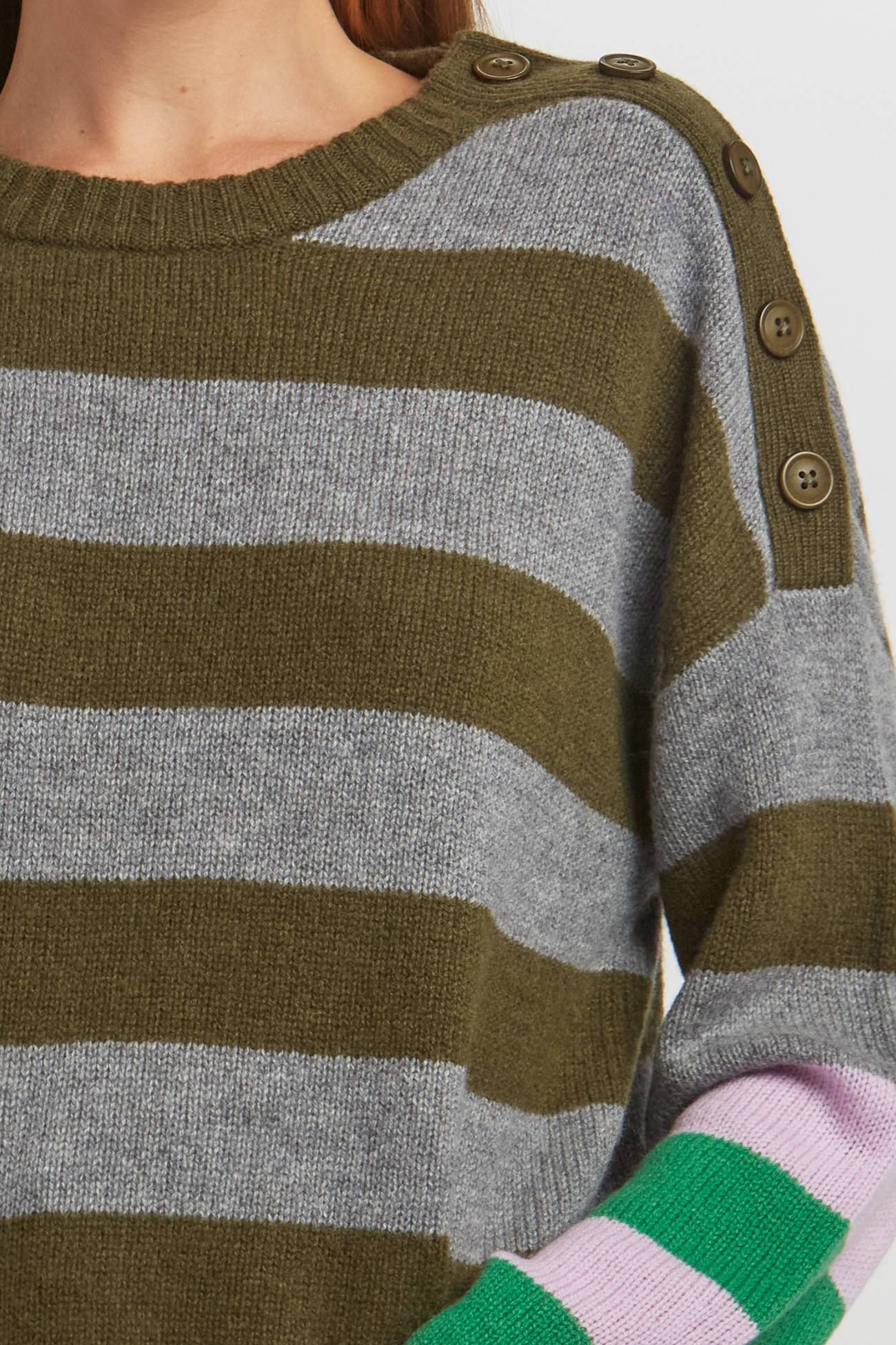 MELISSA STRIPED CREW sold by 360 Cashmere product image thumbnail 4