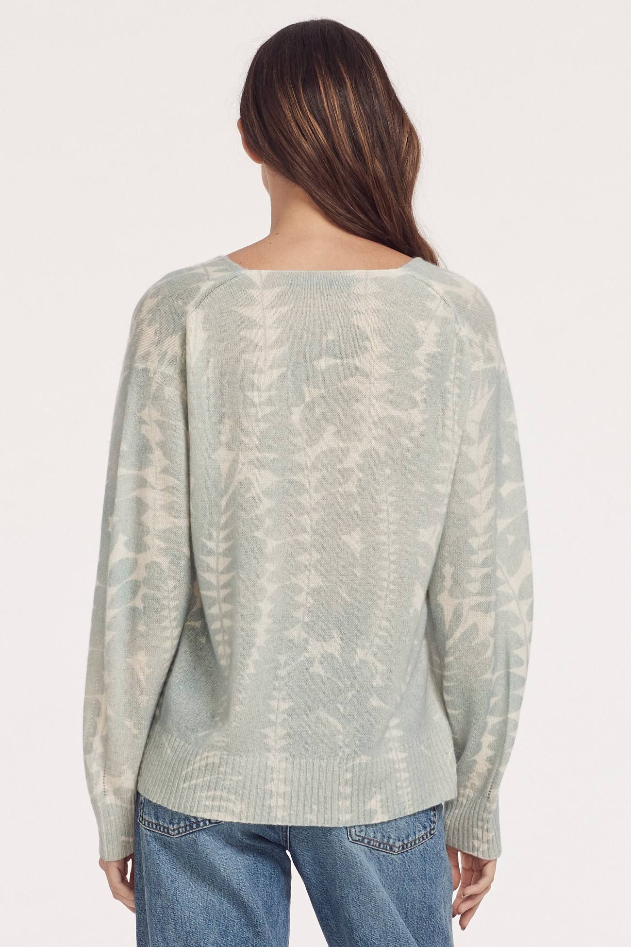 POPPEY PRINTED V-NECK sold by 360 Cashmere product image thumbnail 3