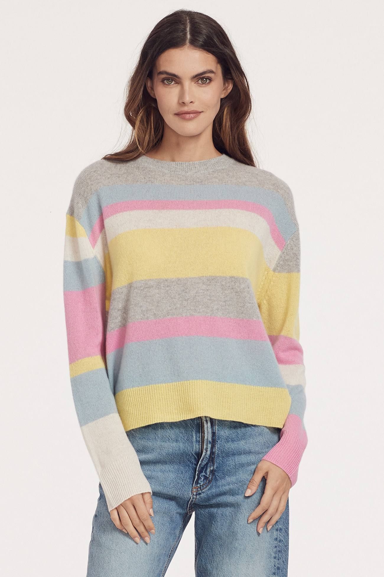 LUCILLE STRIPED CREW sold by 360 Cashmere product image thumbnail 5