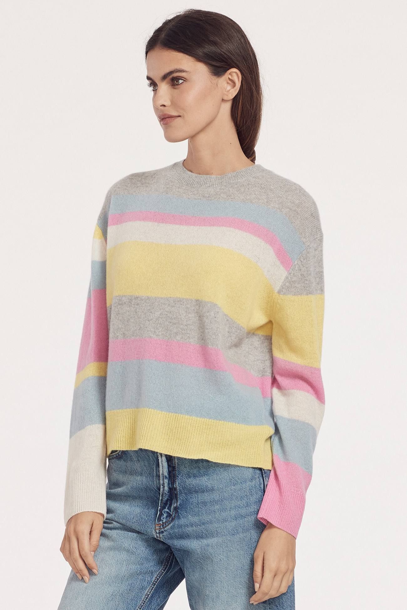 LUCILLE STRIPED CREW sold by 360 Cashmere product image thumbnail 6