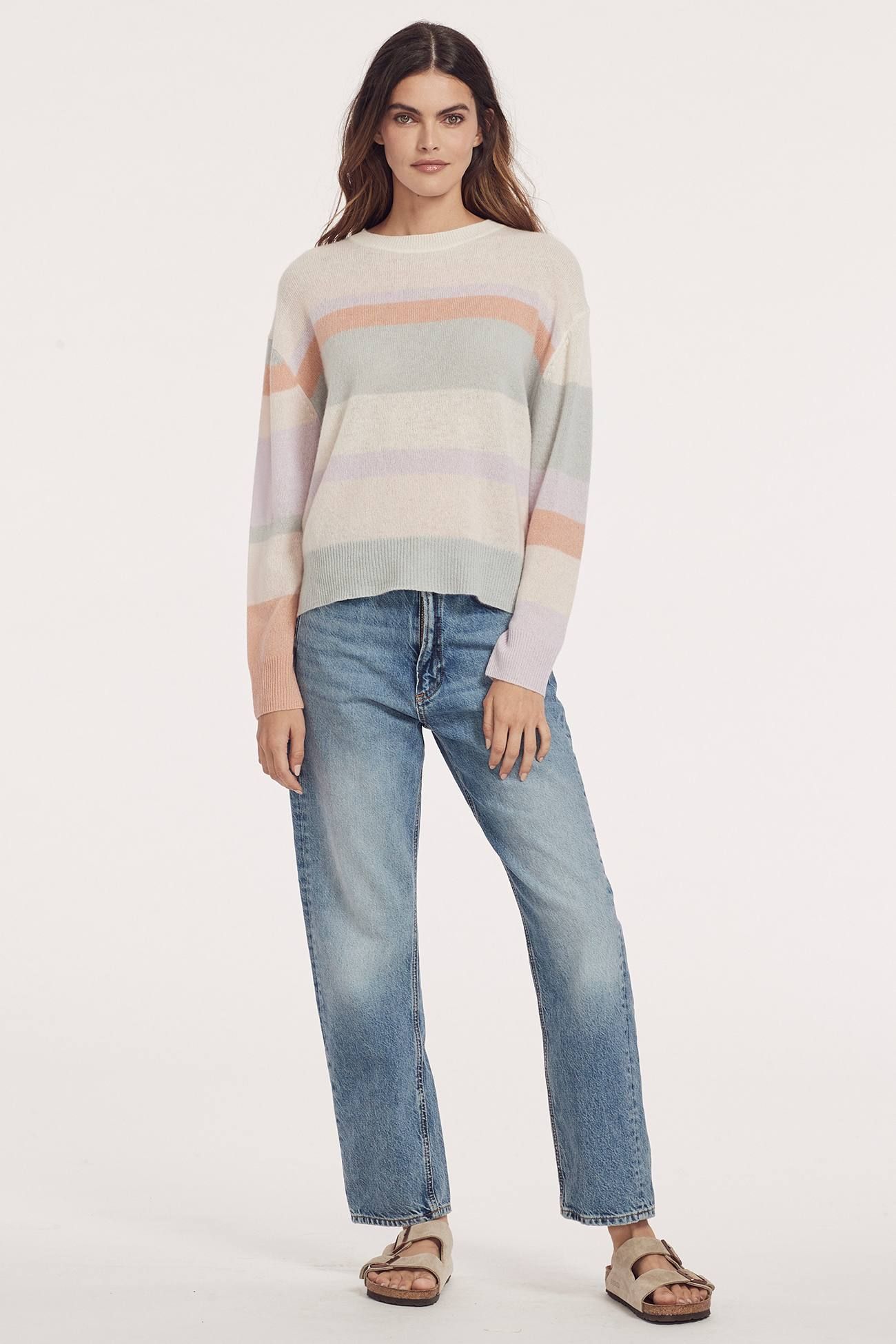 LUCILLE STRIPED CREW sold by 360 Cashmere product image thumbnail 4