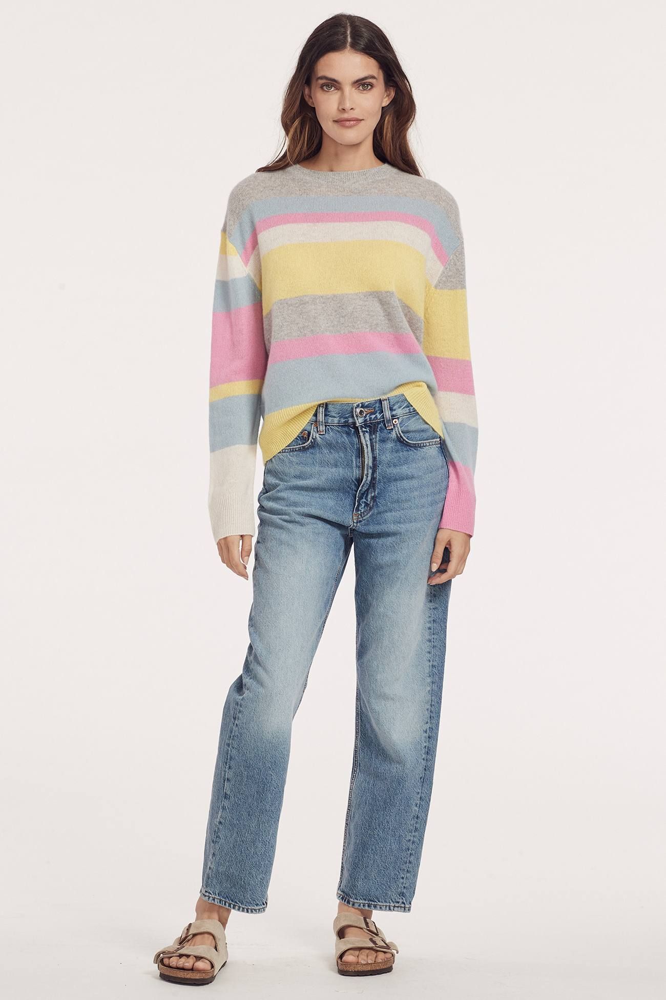 LUCILLE STRIPED CREW sold by 360 Cashmere product image thumbnail 8