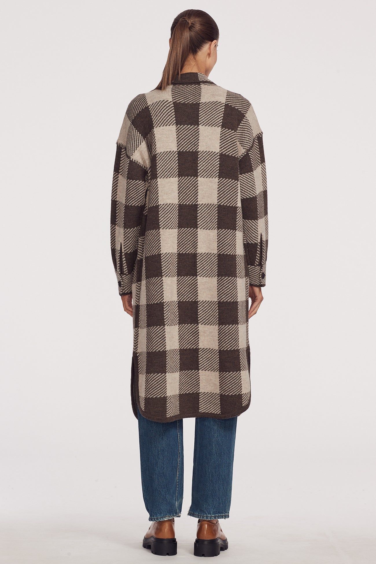 INDIGO LONGLINE COAT sold by 360 Cashmere product image thumbnail 3