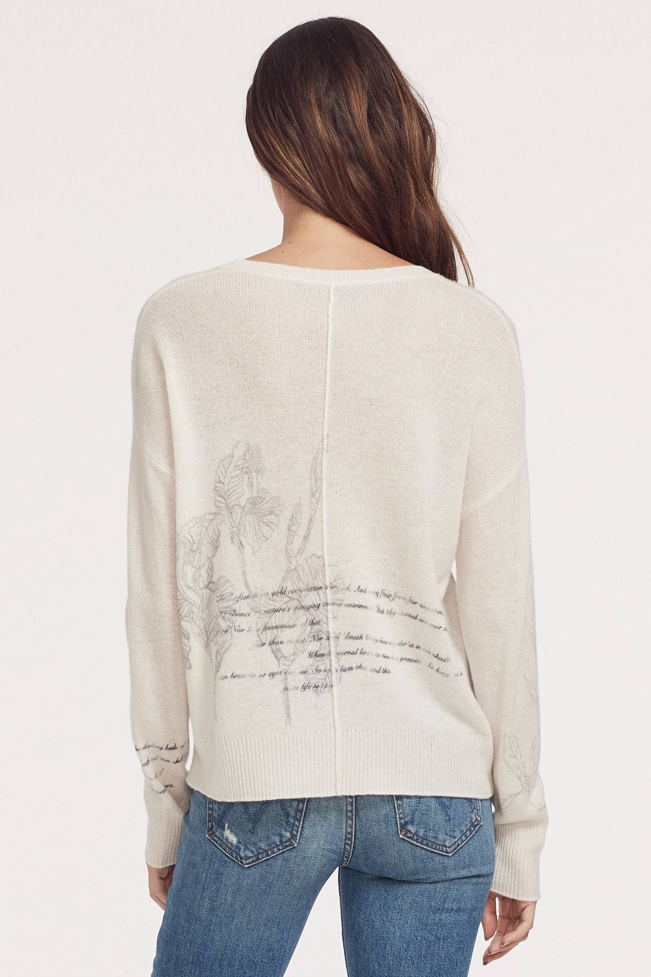 BLAYNE GRAPHIC CREW sold by 360 Cashmere product image thumbnail 3