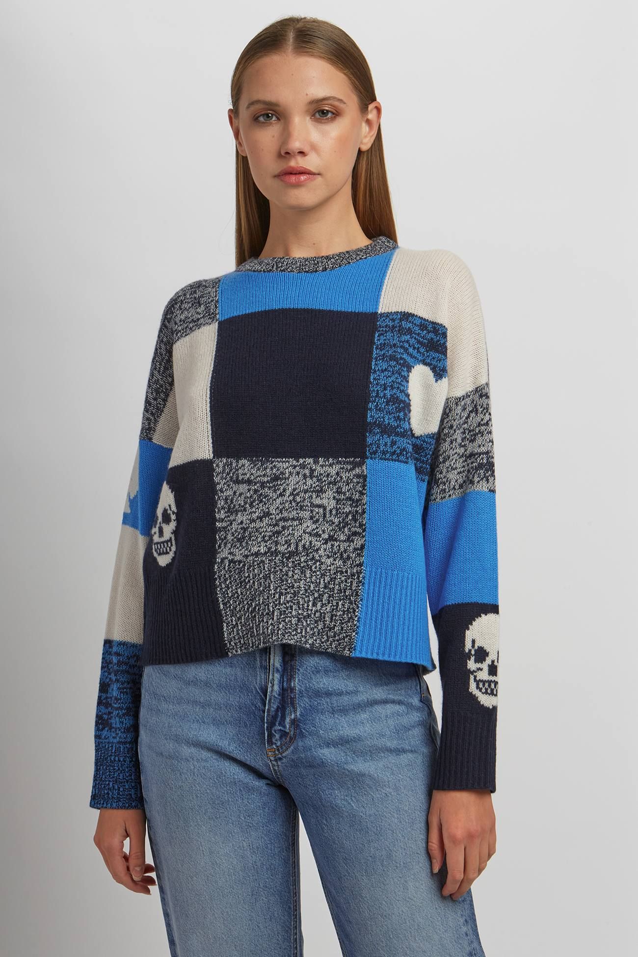 FREYDIS GRAPHIC CREW sold by 360 Cashmere