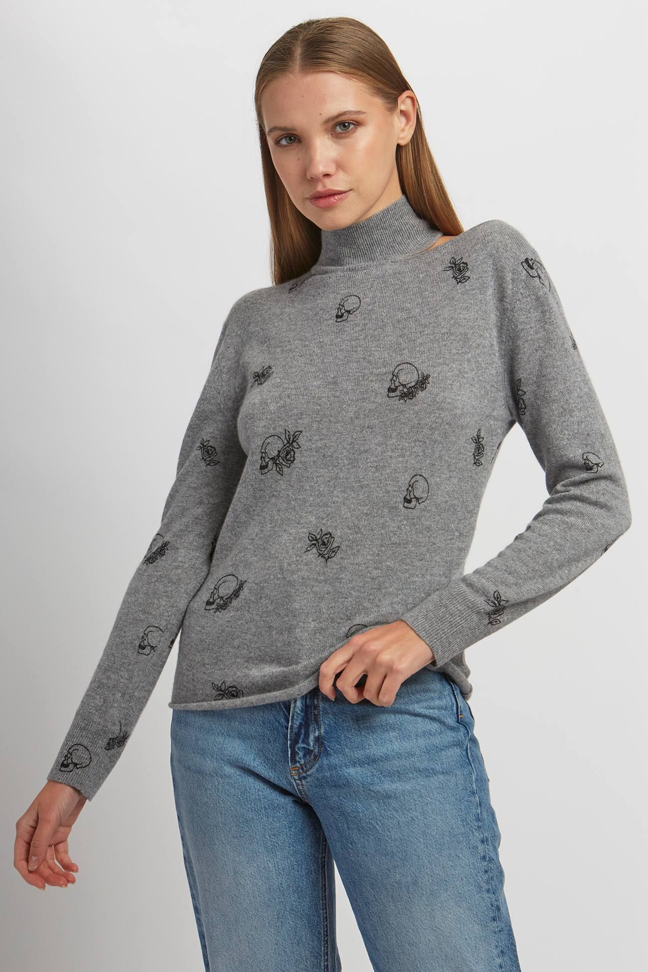 LYLA SKULL TURTLENECK sold by 360 Cashmere product image thumbnail 5