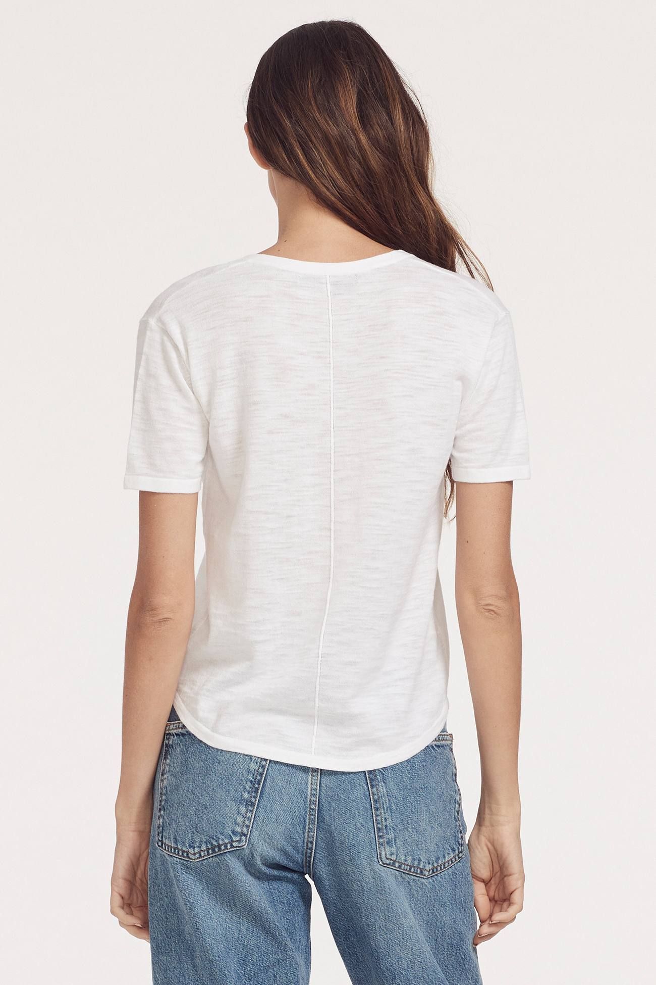 TINA V-NECK T-SHIRT sold by 360 Cashmere product image thumbnail 3