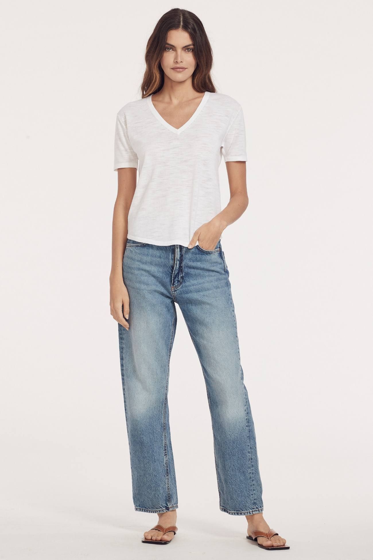 TINA V-NECK T-SHIRT sold by 360 Cashmere product image thumbnail 4