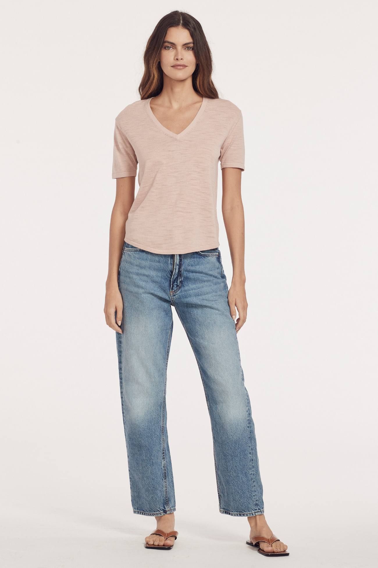 TINA V-NECK T-SHIRT sold by 360 Cashmere product image thumbnail 8