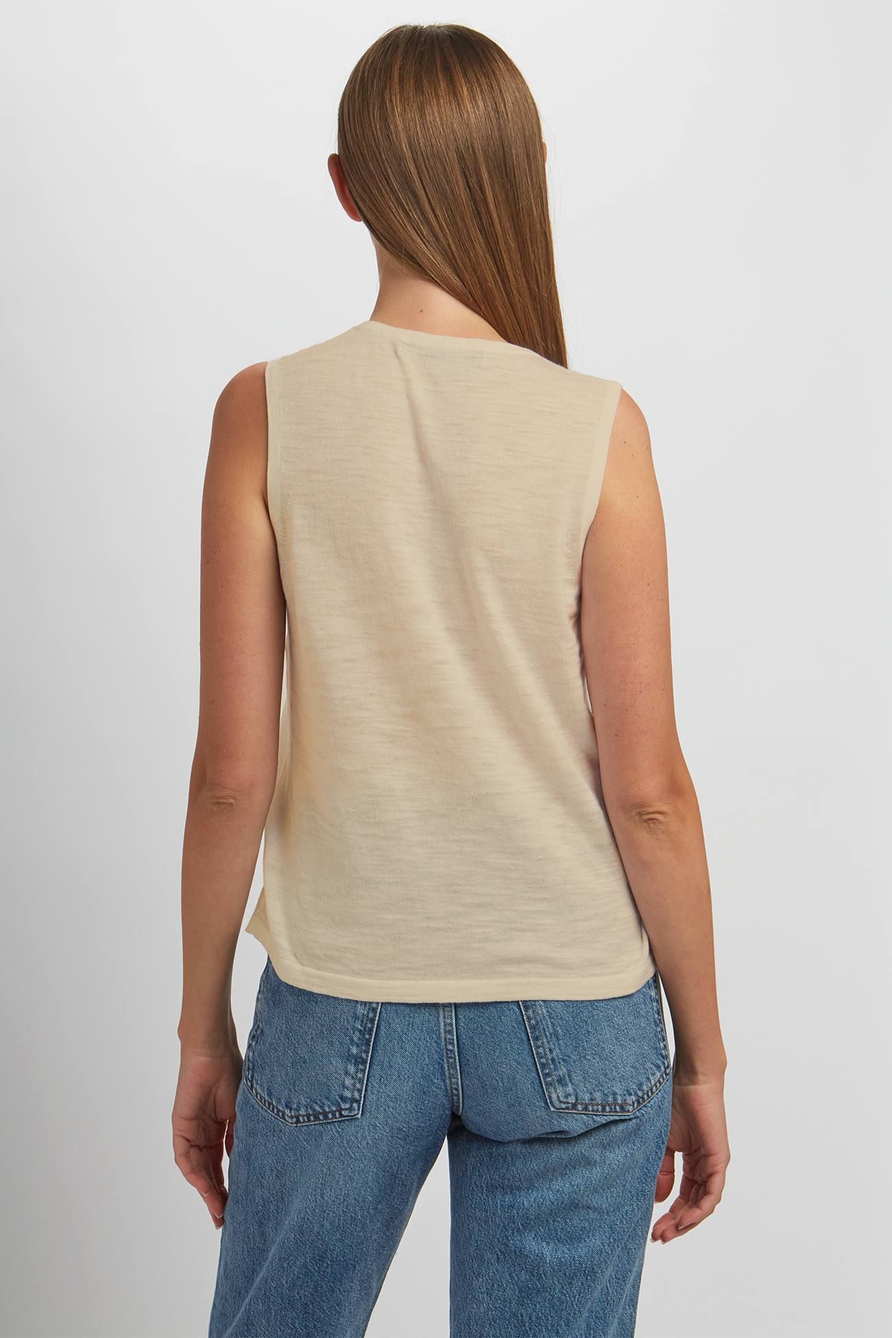 LUMI V-NECK TANK sold by 360 Cashmere product image thumbnail 6