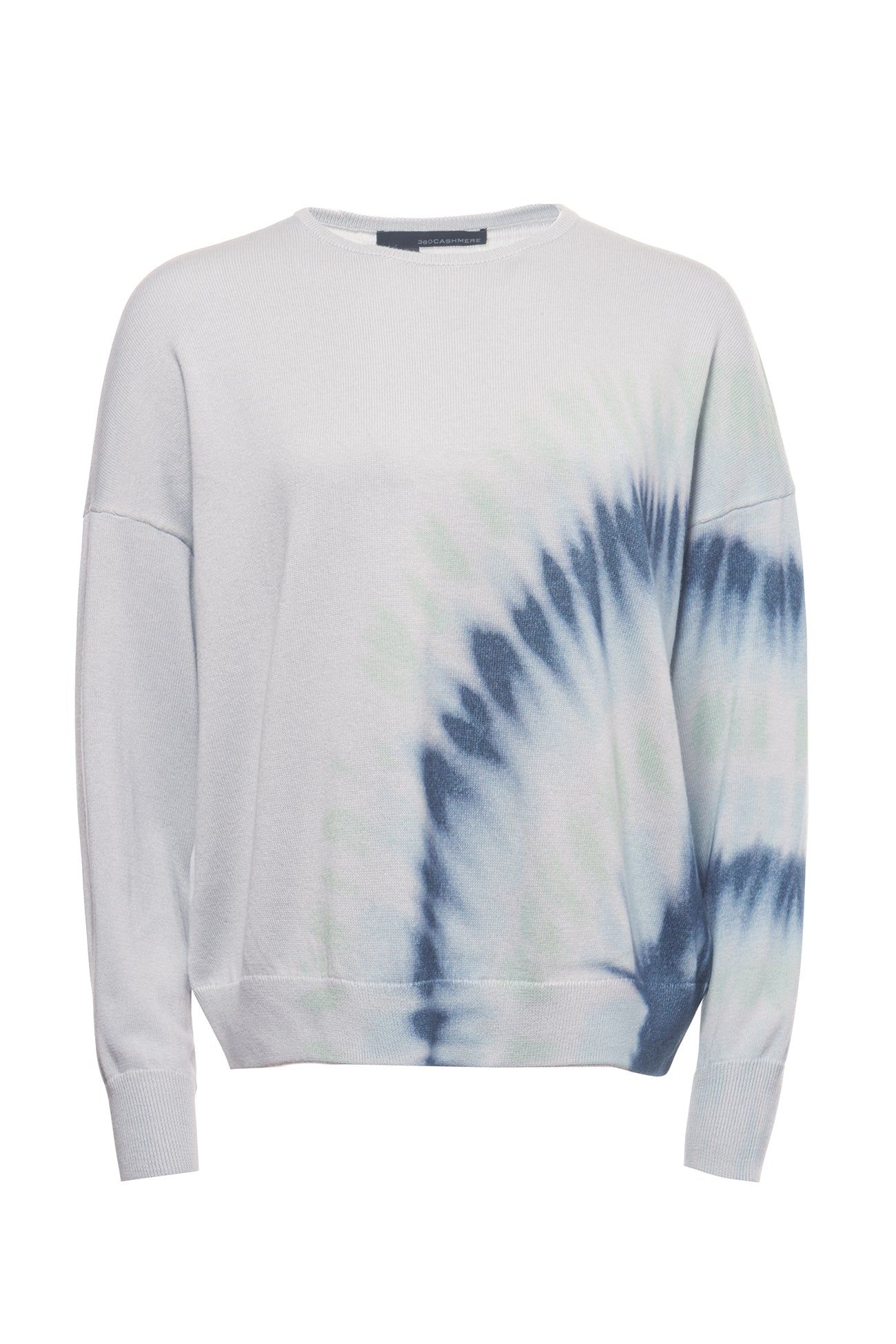 LEY TIE-DYE CREW sold by 360 Cashmere