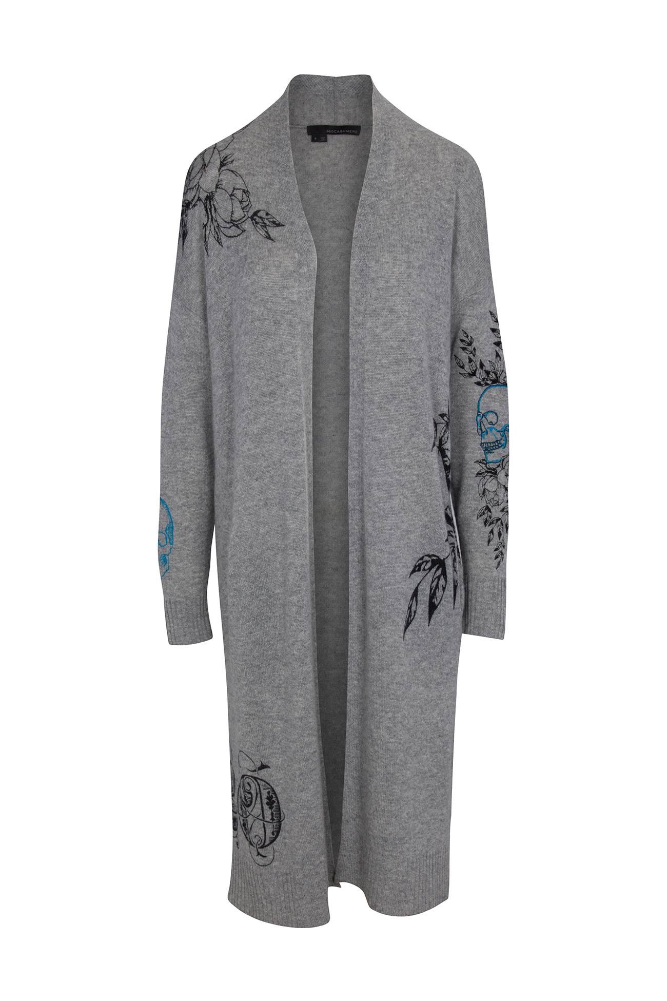 EVIE LONGLINE CARDIGAN sold by 360 Cashmere