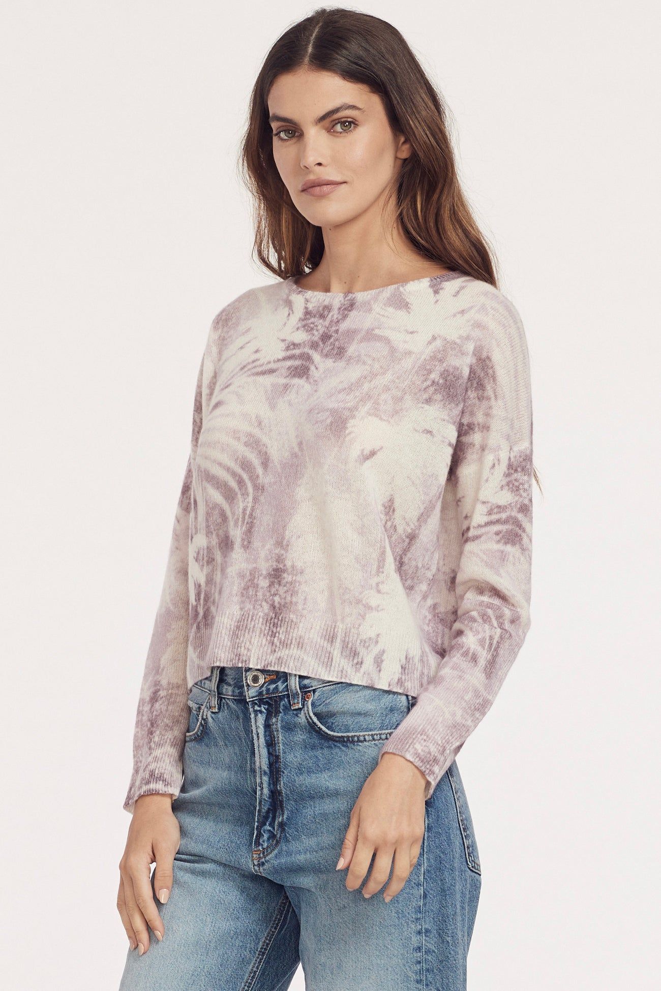 PAULINE PRINTED CREW sold by 360 Cashmere product image thumbnail 2