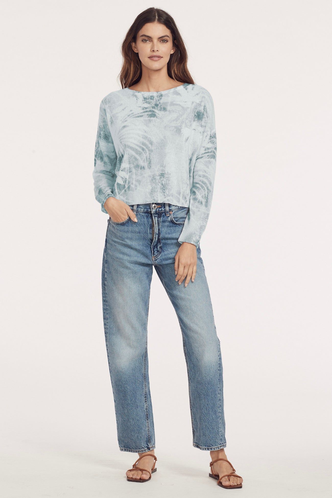 PAULINE PRINTED CREW sold by 360 Cashmere product image thumbnail 8