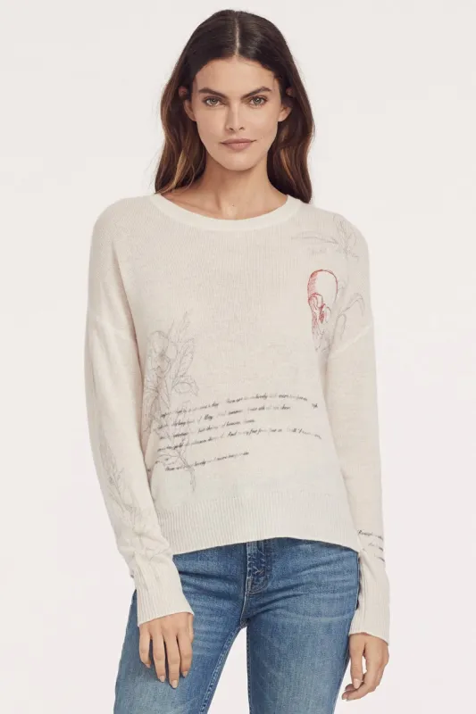 BLAYNE GRAPHIC CREW made by 360 Cashmere