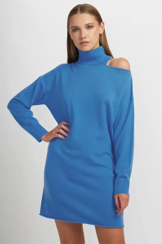 JOANA TURTLENECK DRESS made by 360 Cashmere