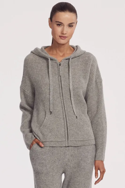 SAHARA ZIP-UP HOODIE sold by 360 Cashmere