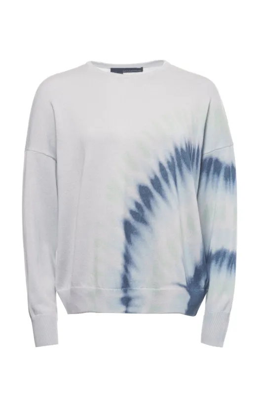 LEY TIE-DYE CREW made by 360 Cashmere