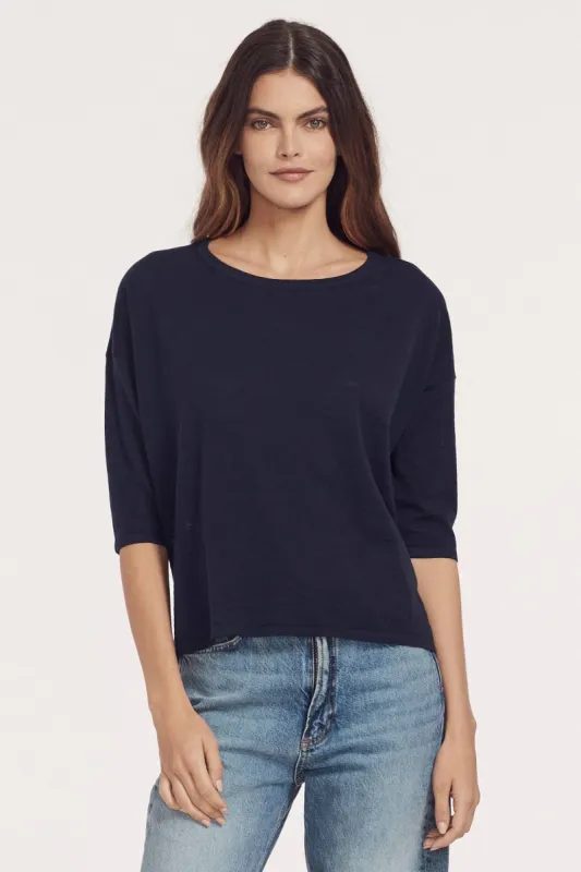 BRAELYNN CREW T-SHIRT made by 360 Cashmere