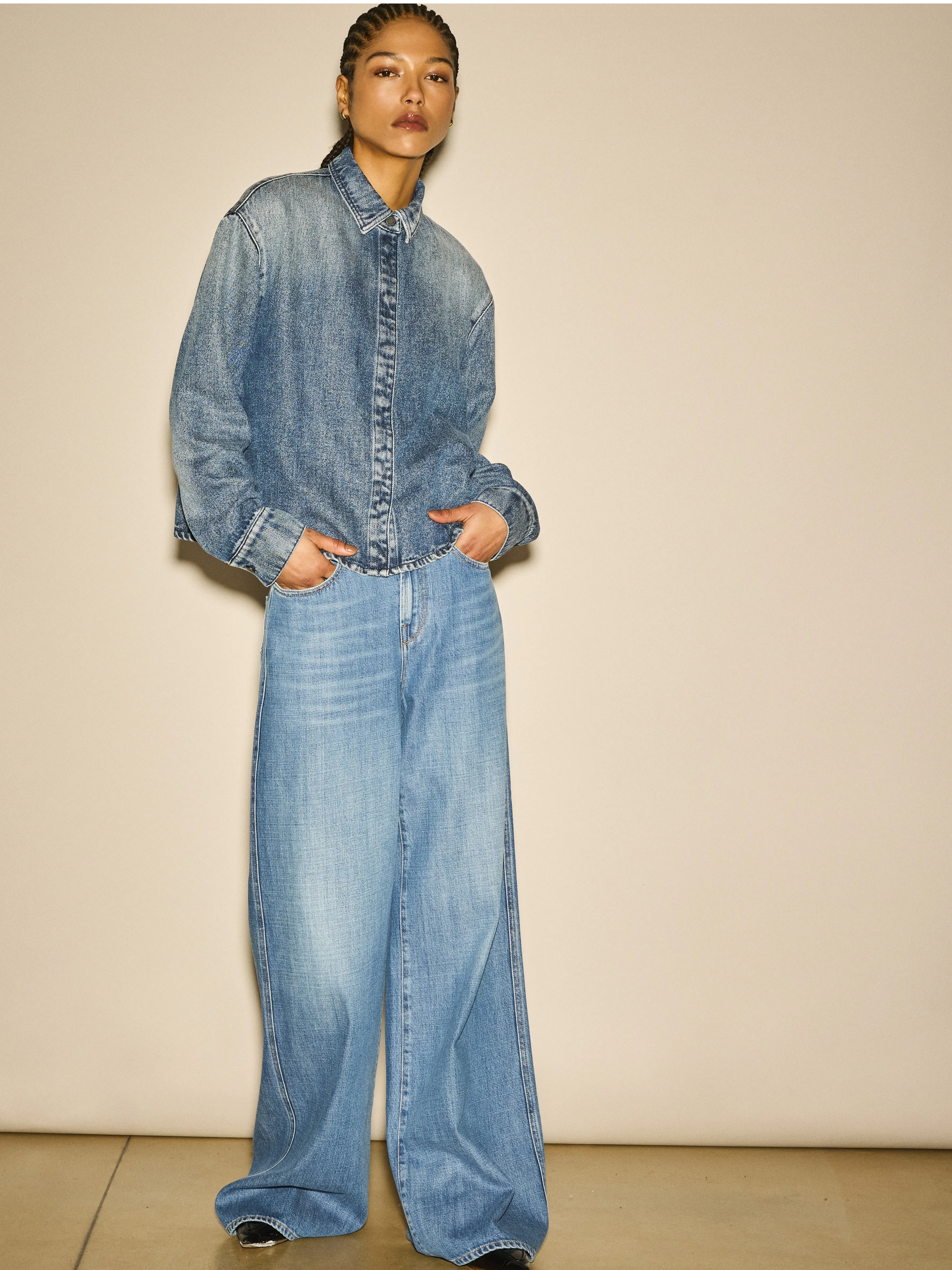 BOXY SHIRT | LAGOON sold by 3x1 product image thumbnail 3