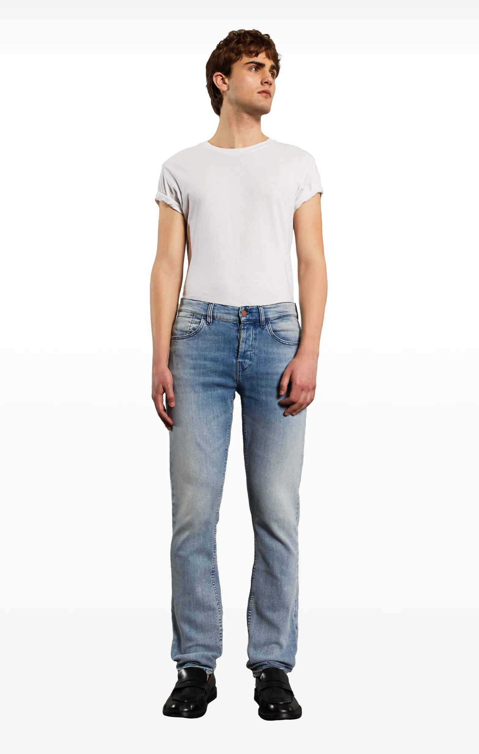 SCOTT STRAIGHT PANTS | CIEL BLUE SELVEDGE sold by 3x1