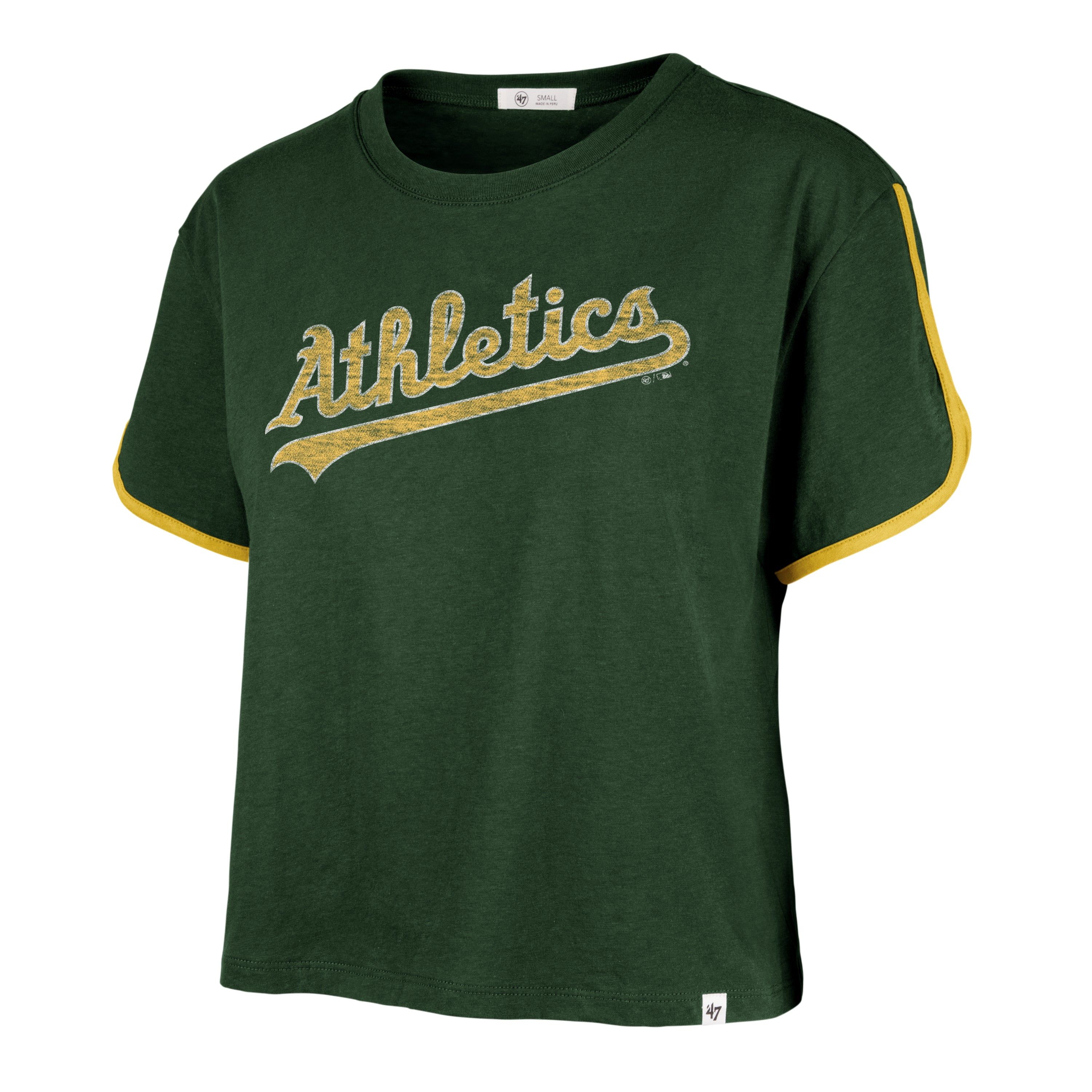 OAKLAND ATHLETICS PREMIER WORDMARK '47 DOLPHIN HEM CROP WOMENS sold by 47