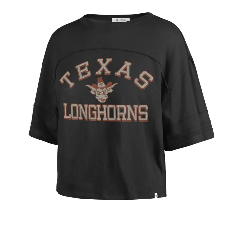 TEXAS LONGHORNS VINTAGE HALF MOON STEVIE CROP TEE WMN sold by 47