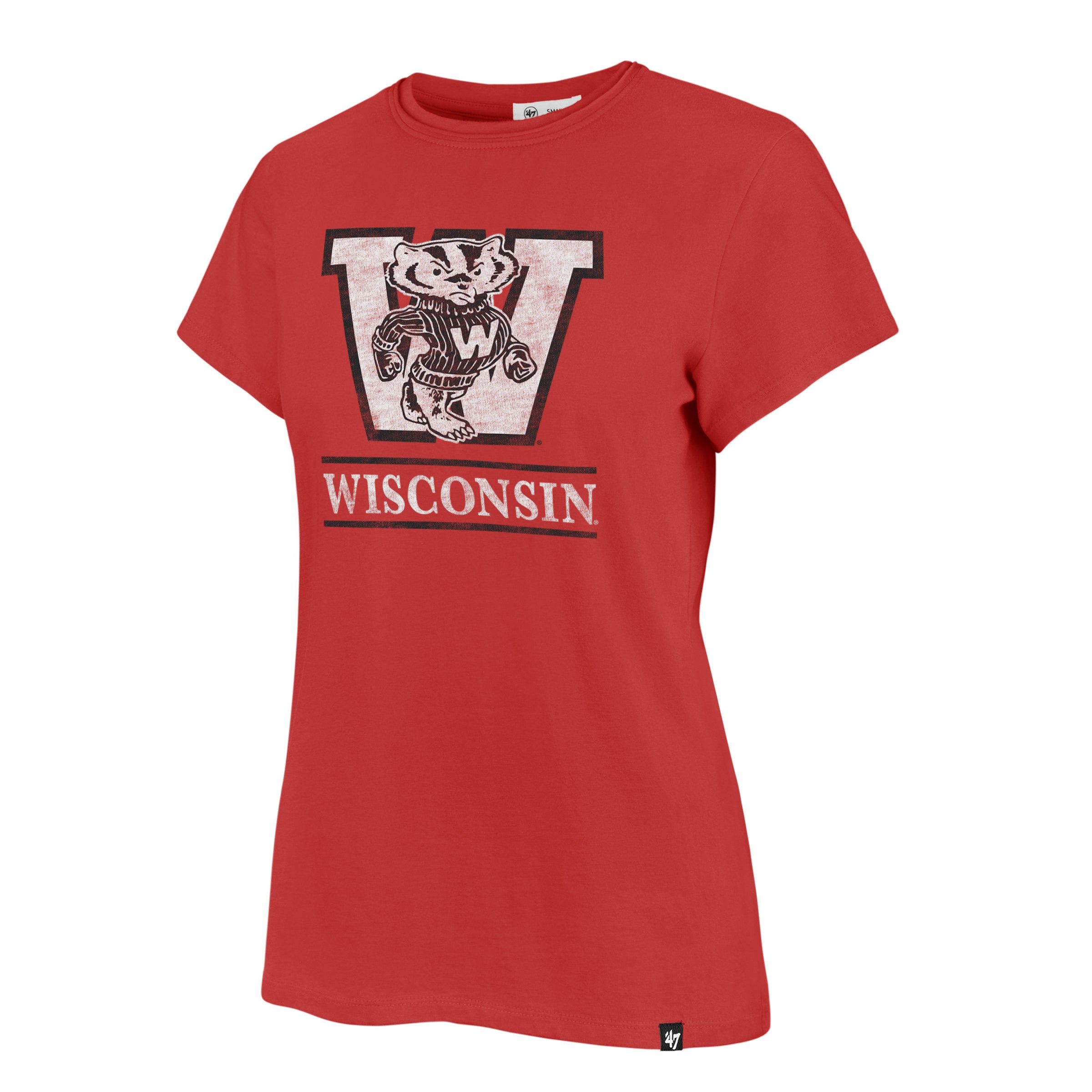 WISCONSIN BADGERS VIN FINELINE FRANKIE TEE WMN sold by 47