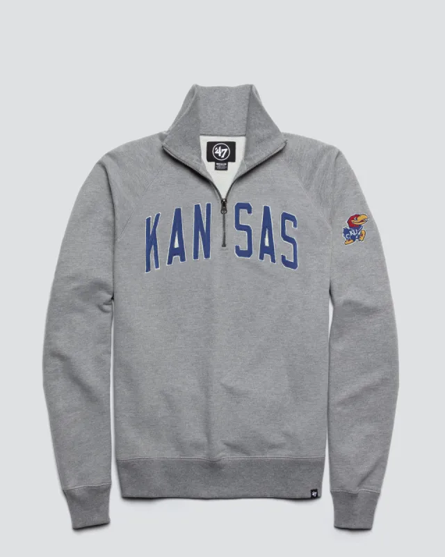 KANSAS JAYHAWKS BANKS '47 HARRIS SCRIMMAGE 1/4 ZIP sold by 47