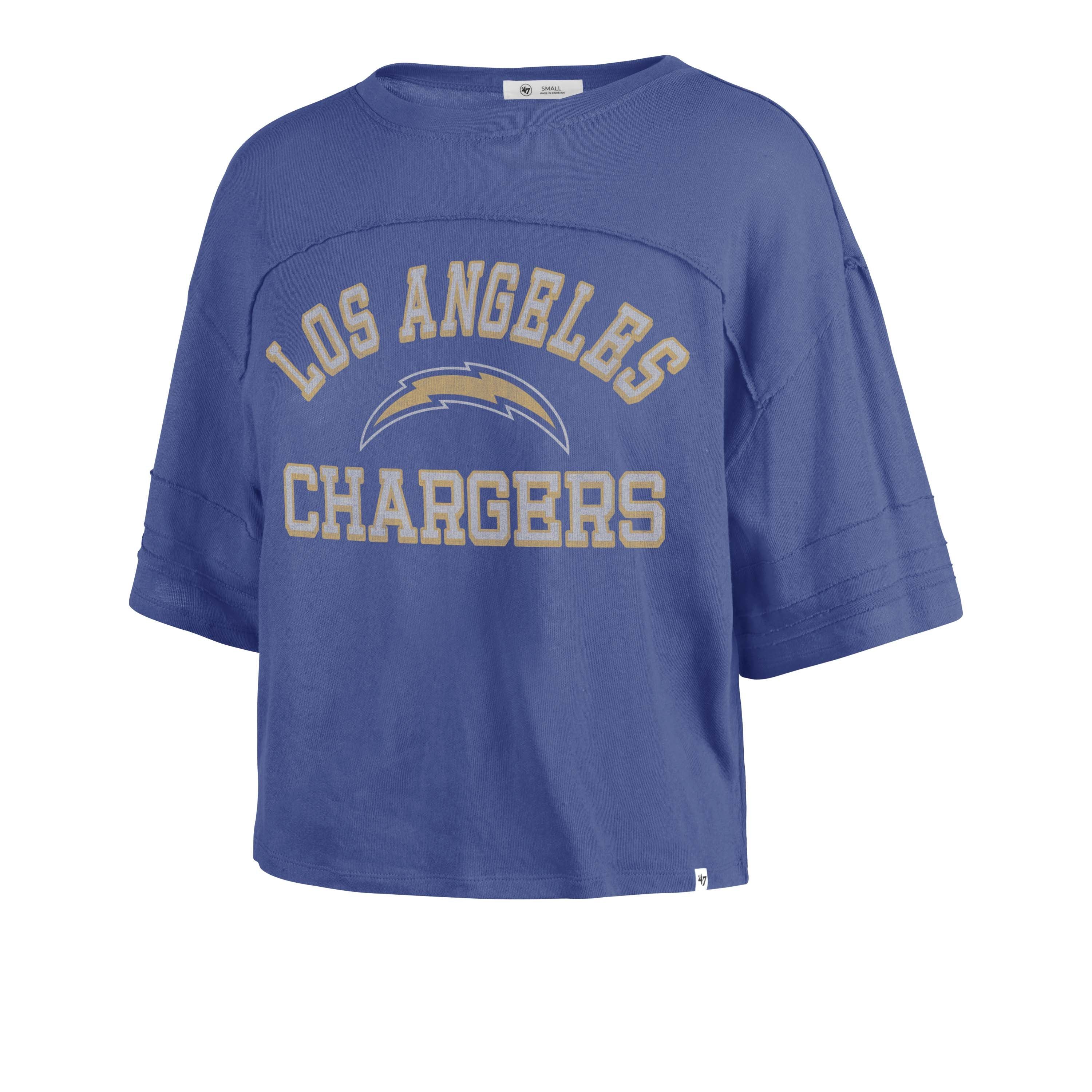 LOS ANGELES CHARGERS HALF MOON '47 STEVIE CROP TEE WOMENS sold by 47