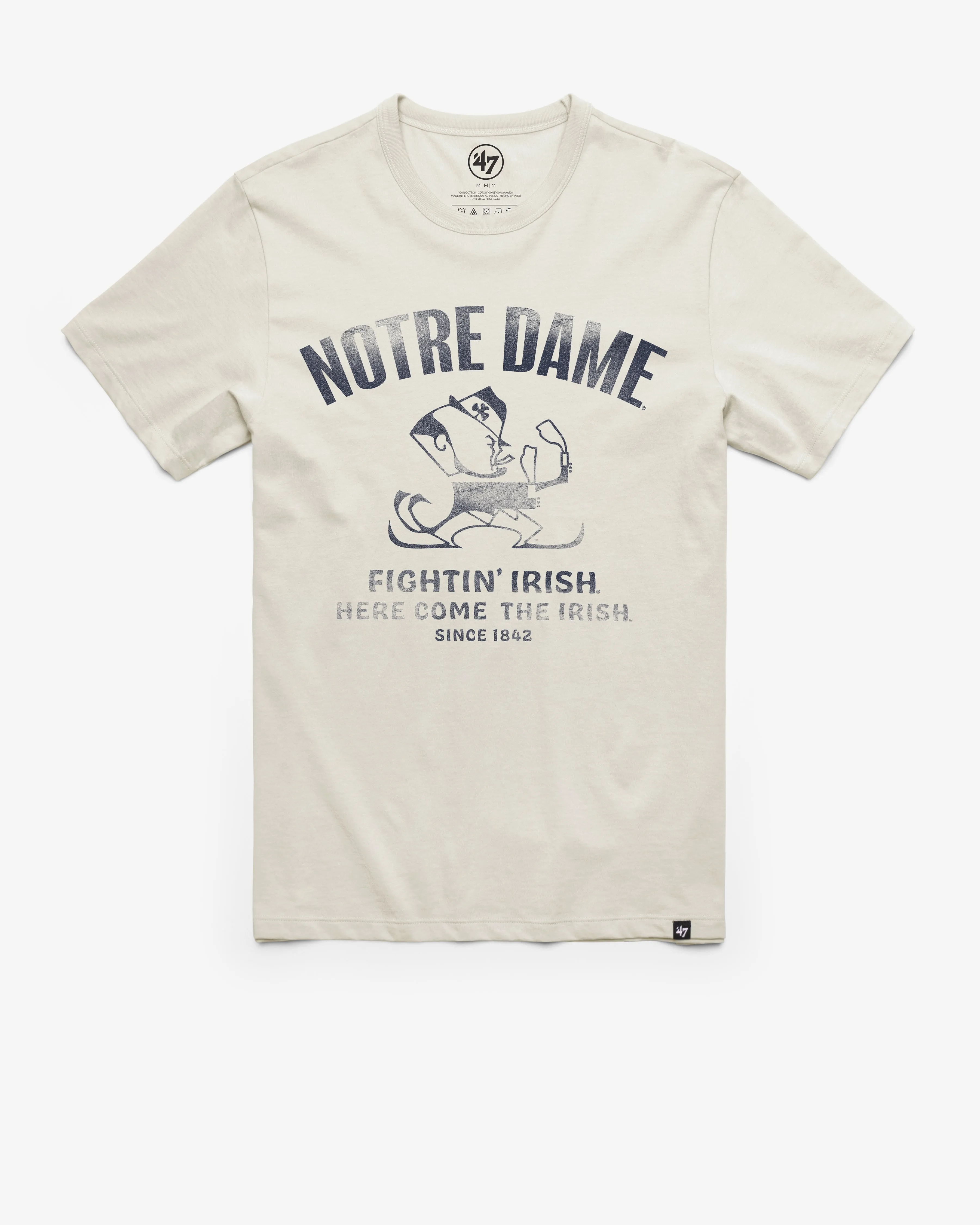 NOTRE DAME FIGHTING IRISH VINTAGE WIDE OPEN '47 FRANKLIN TEE sold by 47