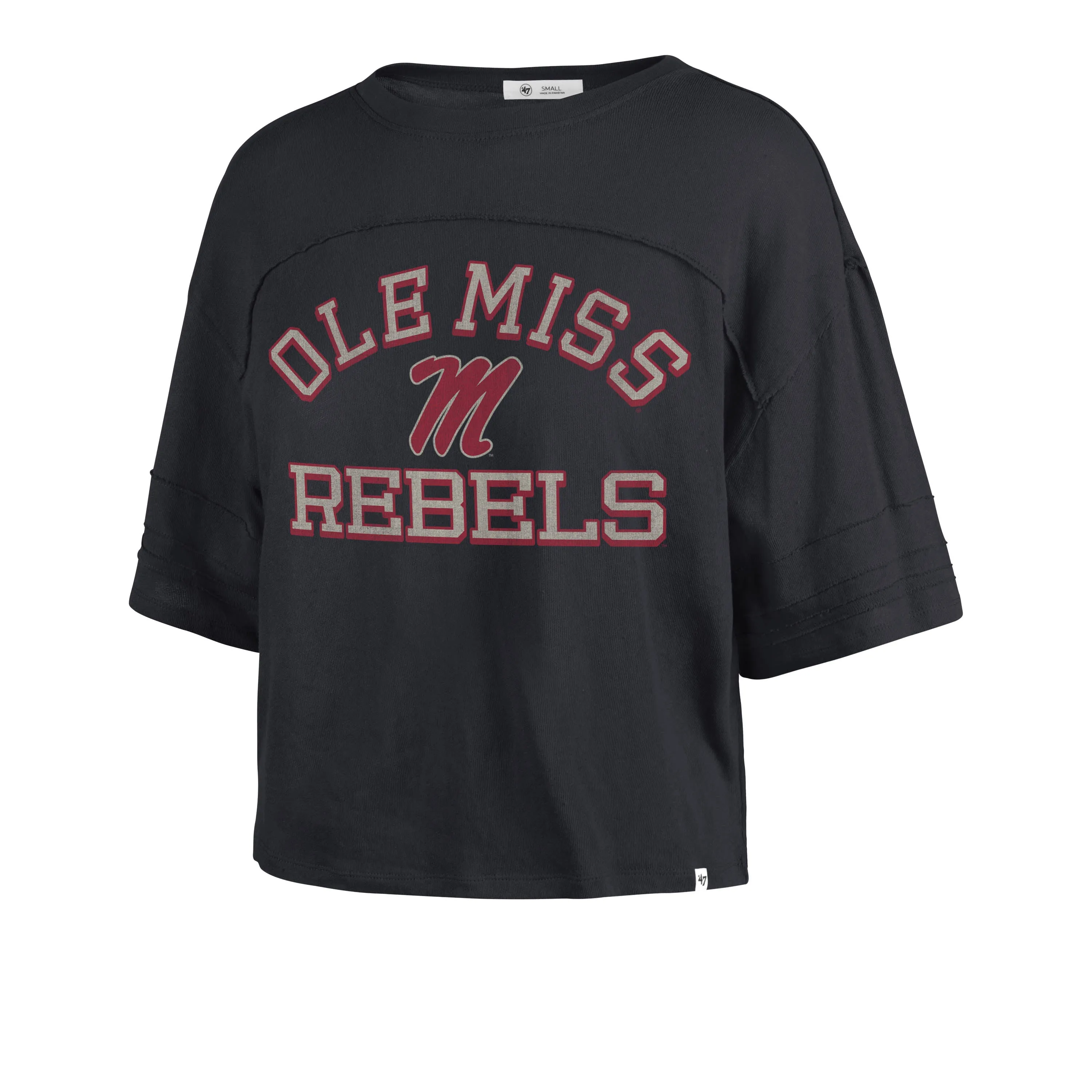 MISSISSIPPI REBELS HALF MOON '47 STEVIE CROP TEE WOMENS sold by 47