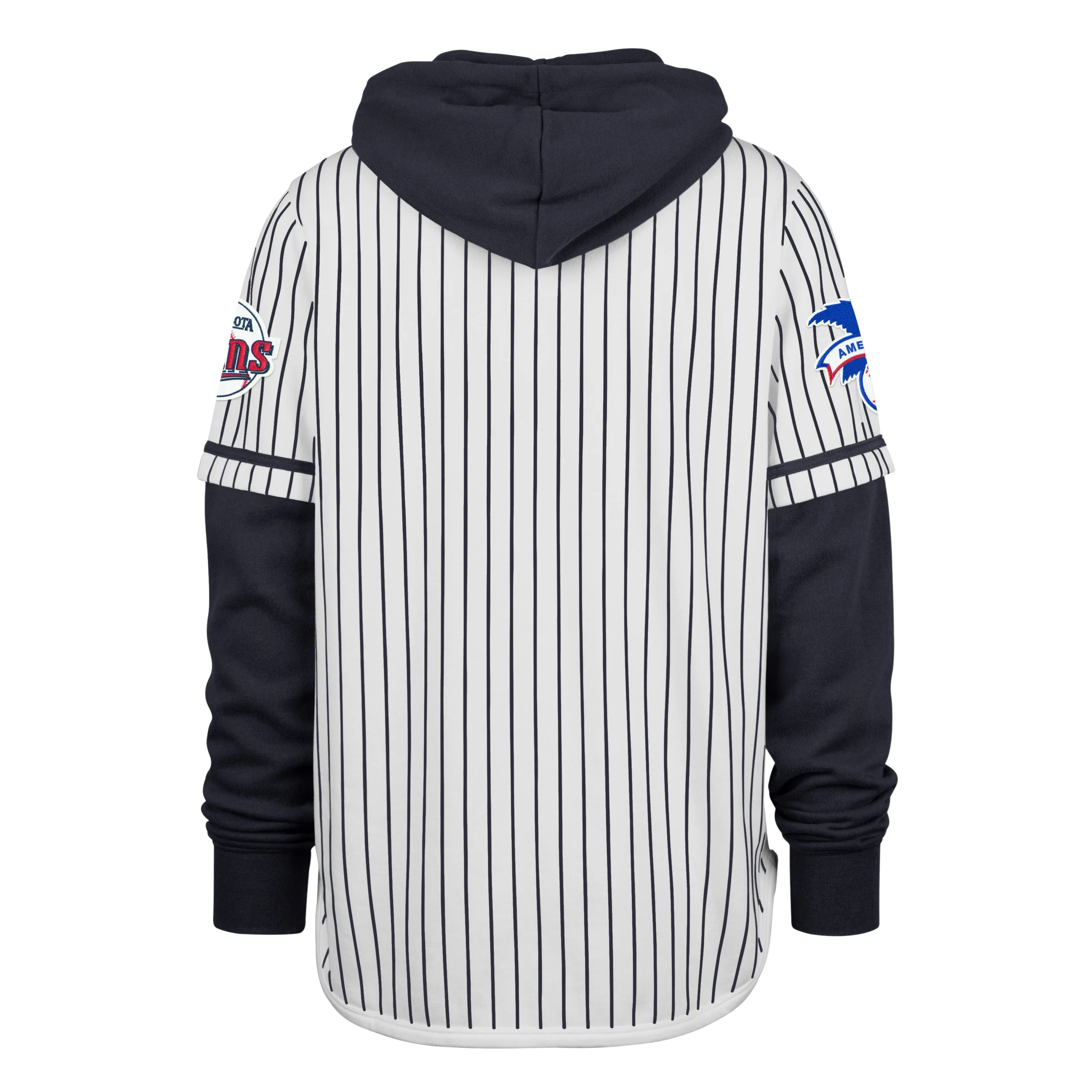 MINNESOTA TWINS COOPERSTOWN PINSTRIPE DOUBLE HEADER '47 SHORTSTOP PULLOVER HOOD sold by 47 product image thumbnail 2