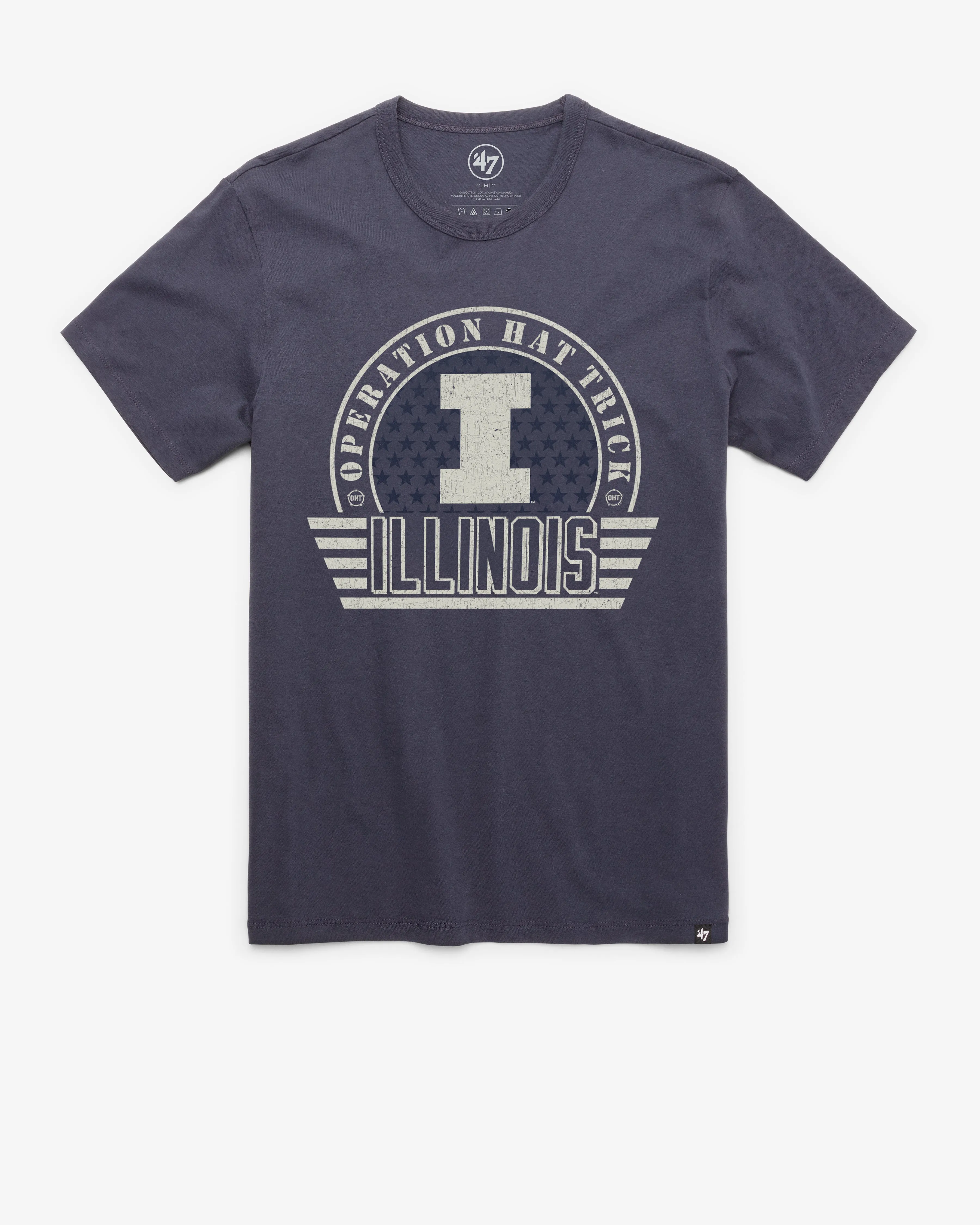 ILLINOIS FIGHTING ILLINI OPERATION HAT TRICK OHT CONVOY '47 FRANKLIN TEE sold by 47
