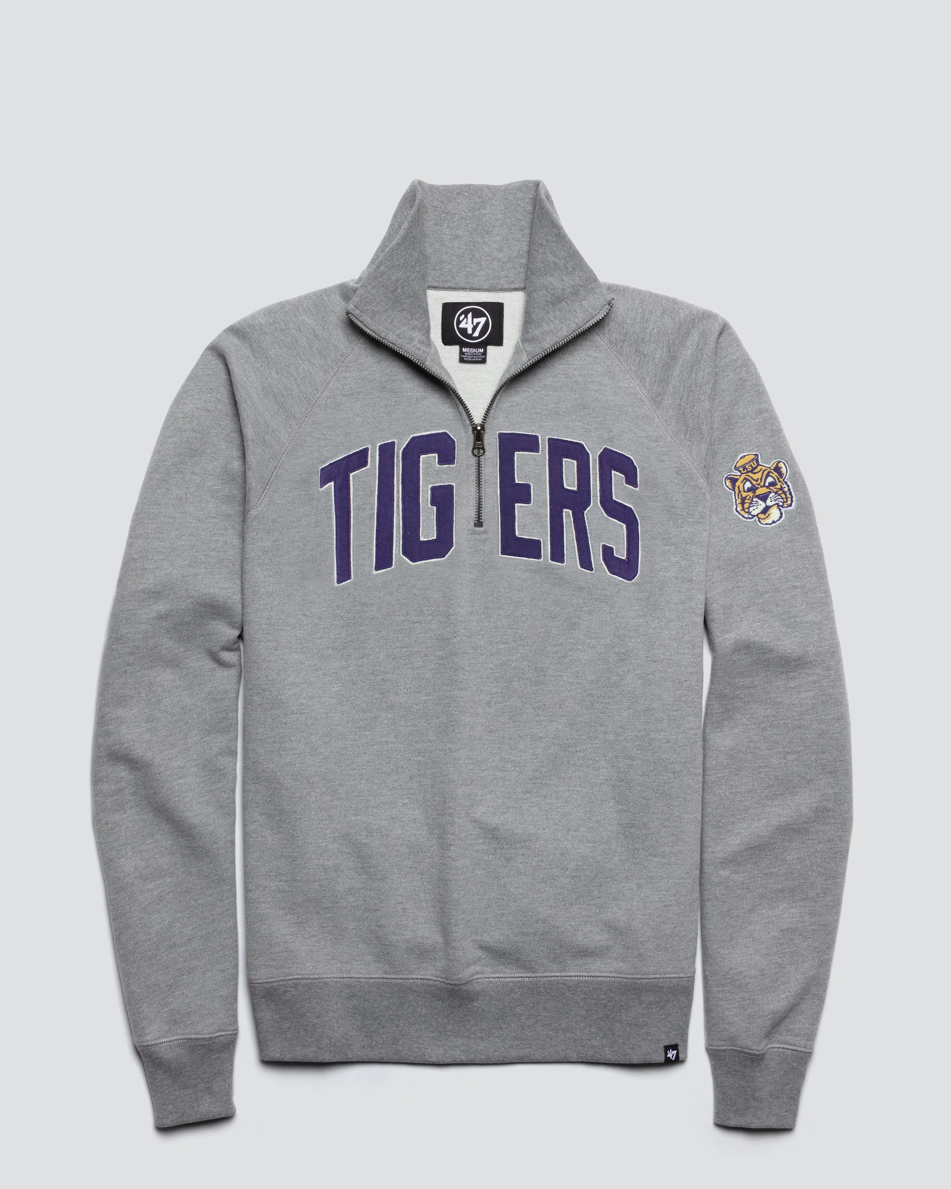 LOUISIANA STATE TIGERS LSU VINTAGE BANKS '47 HARRIS SCRIMMAGE 1/4 ZIP sold by 47