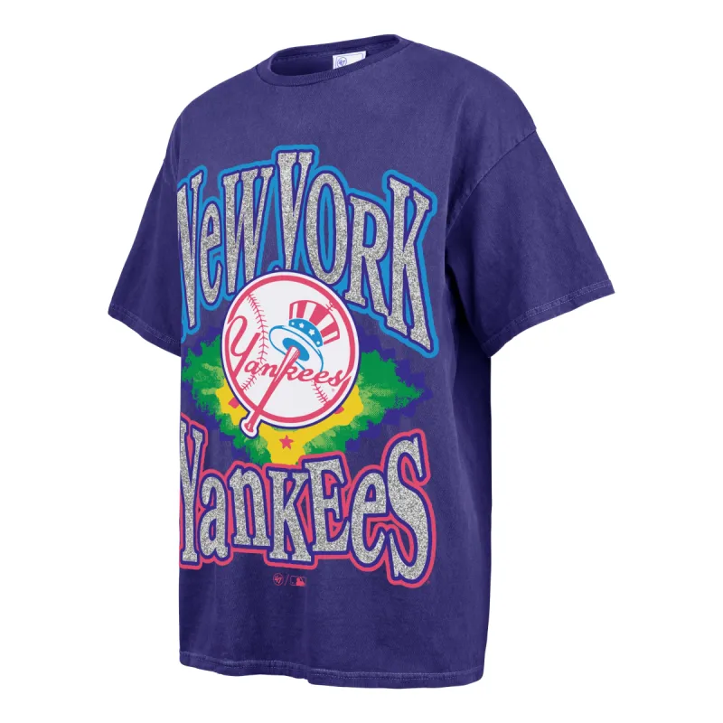 NEW YORK YANKEES FLASHING LIGHTS VINATGE BOYFRIEND '47 TUBULAR TEE WOMENS sold by 47