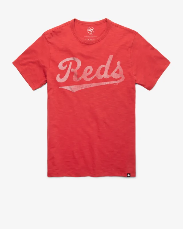 CINCINNATI REDS COOPERSTOWN GRIT '47 SCRUM TEE sold by 47